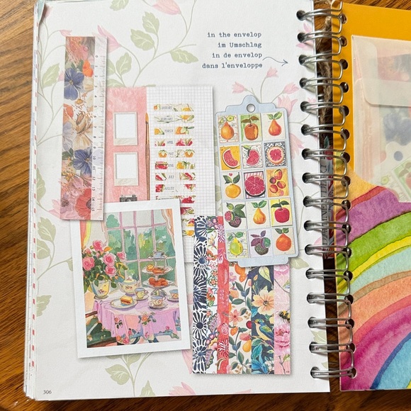 2026 Floral Spiral Journal Notebook - Blue with Orange Poppy - Picture 4 of 7